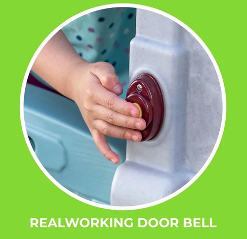 בית משחק הרפתקאות קסומות לילדים עם 2 קומות, מגלשה ומטבחון 4133