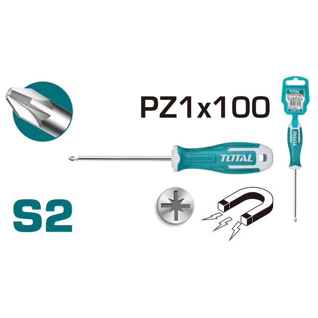 מברג פוזידרייב PZ1 100 מ"מ THT26PZ1100