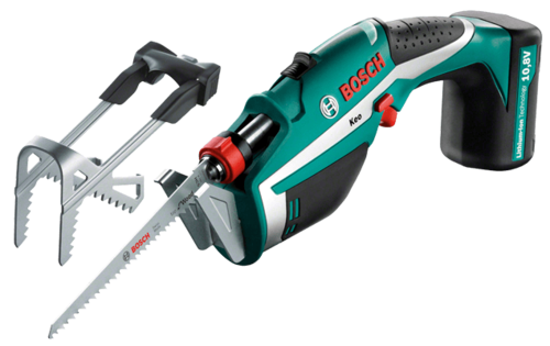 מסור ענפים נטען + סוללה 1.5 אמפר Bosch KEO 12V