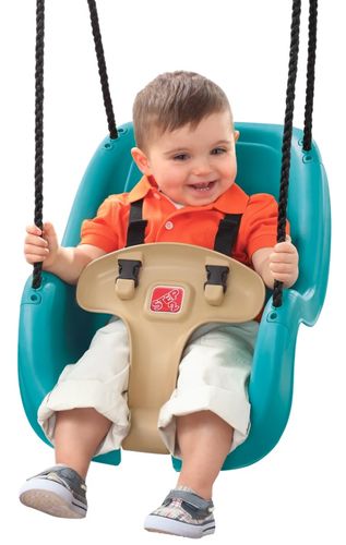 נדנדת גינה 2 שלבים לפעוטות עם מעקה ניתן להסרה 7293