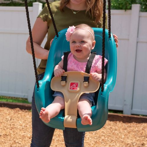 נדנדת גינה 2 שלבים לפעוטות עם מעקה ניתן להסרה 7293