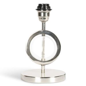  מנורת שולחן עיגול כסף ART DECO circle lamp 