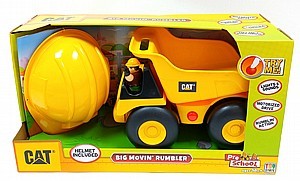קטר פילר משאית חול קופצת וקסדה לילדים - CAT