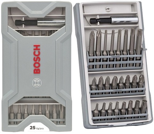 סט 24 ביטים מקצועיים + מוביל BOSCH 2607017037