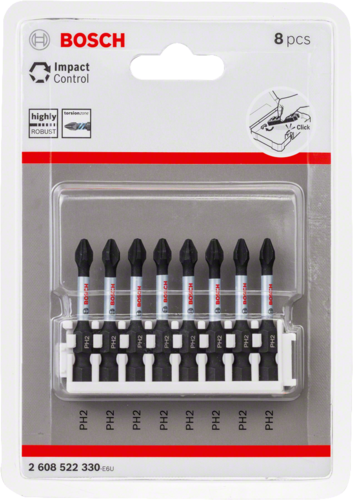 סט 8 חלקים ביטים + מוביל BOSCH TORSION 2608522326