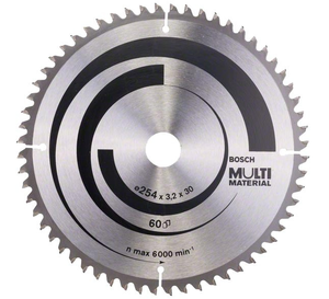 להב Multi Material לאלומיניום ועץ "10 - 60 שיניים Bosch 2608642200