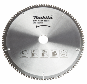להב לחיתוך אלומיניום "10 - 100 שיניים MAKITA D-03975