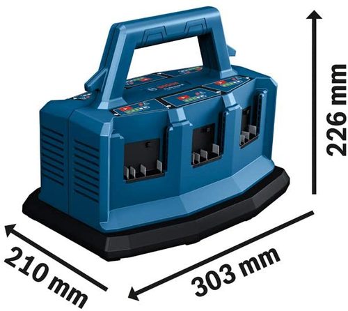 עמדת טעינה 6 כניסות Bosch Professional Gal 18V6-80