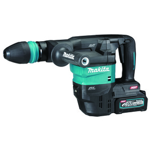 פטיש חציבה חשמלי בראשלס + 2 סוללות 4 אמפר Makita HM001GZ 40V