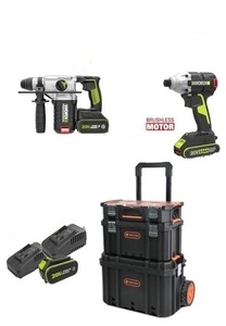 סט נטען פטישון + מברגת אימפקט + משחזת זווית WORX H\TO241 BRUSHLESS 20V 