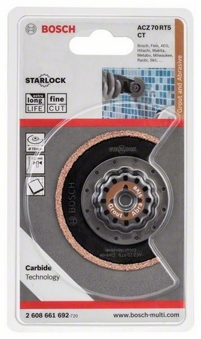 להב מסור חצי עגול לחתכים צרים BOSCH ACZ 70 RT5 Carbide-RIFF