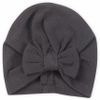 כובע תרבוש לתינוק ריב 100% כותנה - אפור כהה