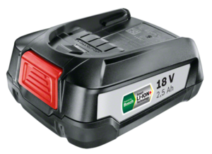 סוללת לכלי גינון של בוש 2.5 אמפר BOSCH 1600A005B0 18V