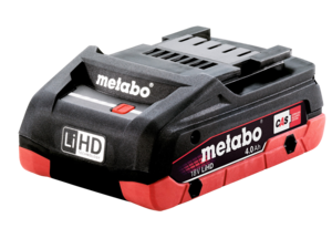 סוללת ליתיום 4 אמפר metabo LiHD 18V