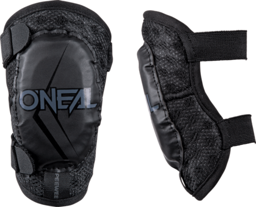מגני מרפקים ילדים ONEAL PEEWEE ELBOW GUARD KIDS בצבע שחור עם מעטפת Airmesh וקצף מחורר, מיועדים לגילאי 4-9 עם רצועות אלסטיות מתכווננות להגנה מקסימלית