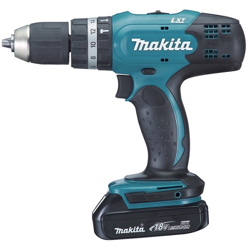 מברגה רוטטת נטענת + 2 סוללות 1.5 אמפר MAKITA DHP453Y001 18V