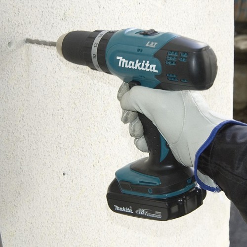 מברגה רוטטת נטענת + 2 סוללות 1.5 אמפר MAKITA DHP453Y001 18V