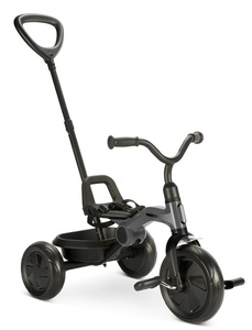 תלת אופן מתקפל עם מוט דחיפה מתנתק Ant Plus - אפור כהה