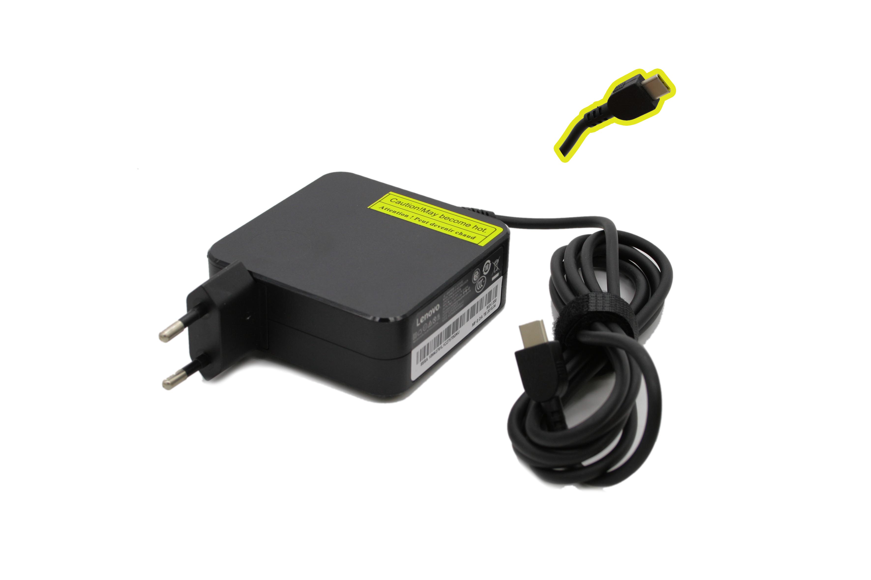 מטען למחשב נייד לנובו TYPE-C 65W - מטענים לניידים