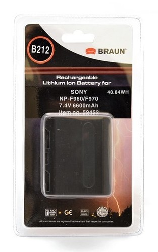 סוללה למצלמת סוני Braun Np-F970/ 960 60