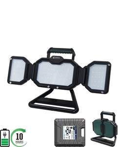 פנס הצפה נייד במזוודה נטען 100W דגם LION-CASE100W-BT-10H OMEGA 