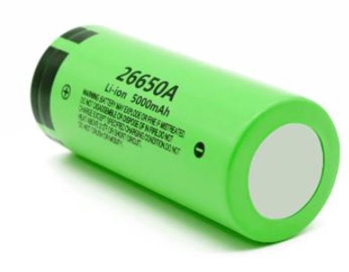 זוג סוללות ליתיום נטענת פנסוניק דגם 3.7V 5000MAH 26650A PANASONIC 