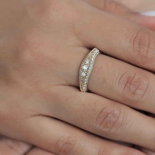 טבעת יהלומים 0.57ct מקולקציית 