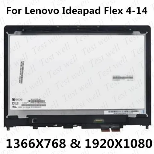 מסך טאץ קומפלט למחשב נייד LENOVO FLEX 4 14