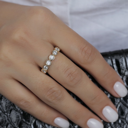 טבעת יהלומים  1.0CT מקולקציית 
