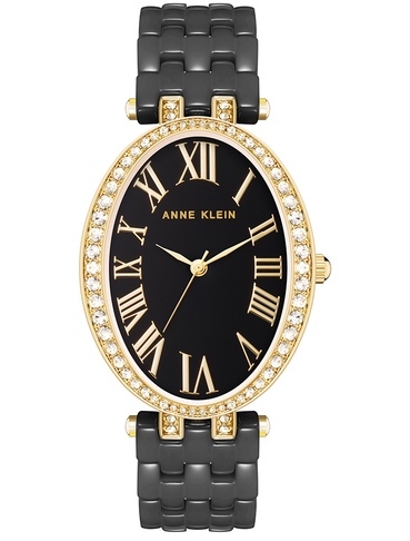 Anne Klein AK/3900BKGB קרמיקה אובלי חדש