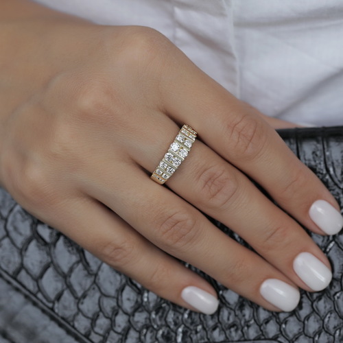 טבעת מסלולי יהלומים 1.08ct מקולקציית 