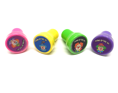חותמות פלסטיק - ליצנים - 36 יח' 