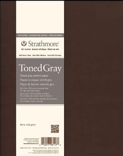 מחברת רישום ממוחזר Strathmore TONED GRAY (14X20.3 ס