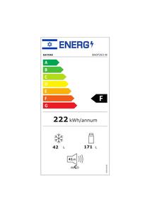 מקרר ‏מקפיא עליון Bayere BADF263 ‏213 ‏ליטר - באייר