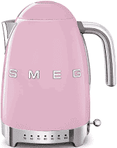 קומקום חשמלי smeg צבע ורוד בטמפרטורה משתנה KLF04PKEU