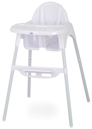 כיסא אוכל 2 גבהים עם מגש נשלף - לבן