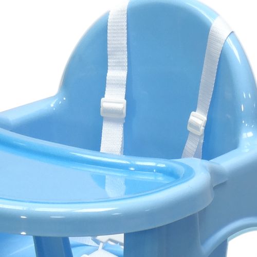 כיסא אוכל 2 גבהים עם מגש נשלף - לבן