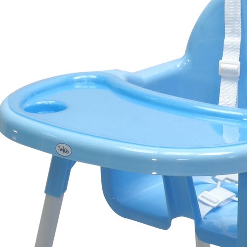 כיסא אוכל 2 גבהים עם מגש נשלף - לבן