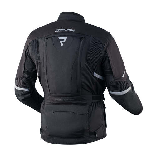 מעיל רב עונתי רבל הורן שחור - REBELHORN HARDY 2 TEXTILE JACKET
