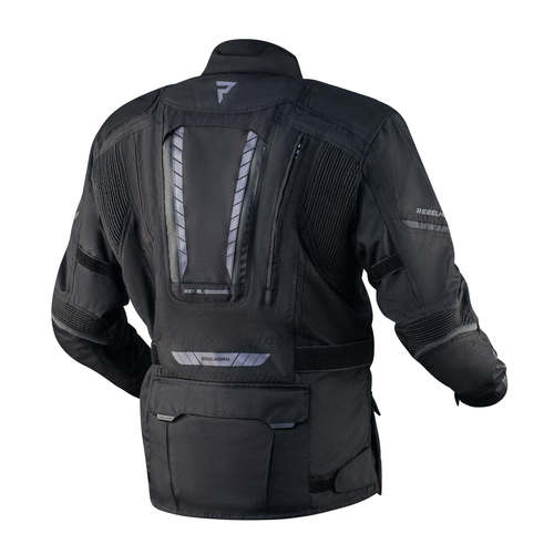 מעיל רב עונתי רבל הורן שחור - REBELHORN HIKER 3 TEXTILE JACKET