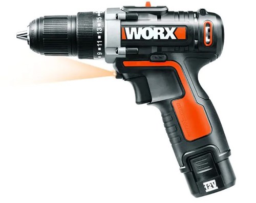 מברגה/מקדחה רוטטת 12V וסט כלים WX129.5