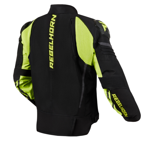מעיל חורף רבל הורן שחור / צהוב - REBELHORN VANDAL TEXTILE JACKET