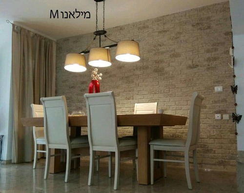 קיר דמוי בריקים להדבקה דגם מילאנו M