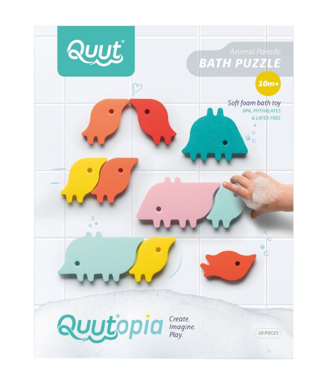 פאזל אמבטיה חיות - Quut