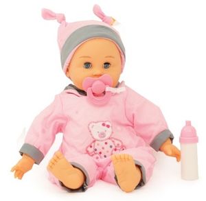 נוני - בובת תינוק/ת משמיעה קולות צחוק ואפקטים נוספים (מגוון צבעים)