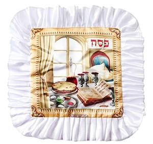 כיסוי סאטן וולן דגם זהב/מ.ל.