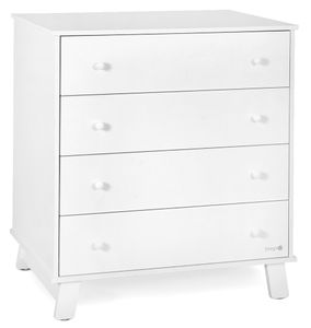 שידת החתלה קטנה לתינוק דוני עשויה MDF עם מגירת חלוקה פנימית - לבן