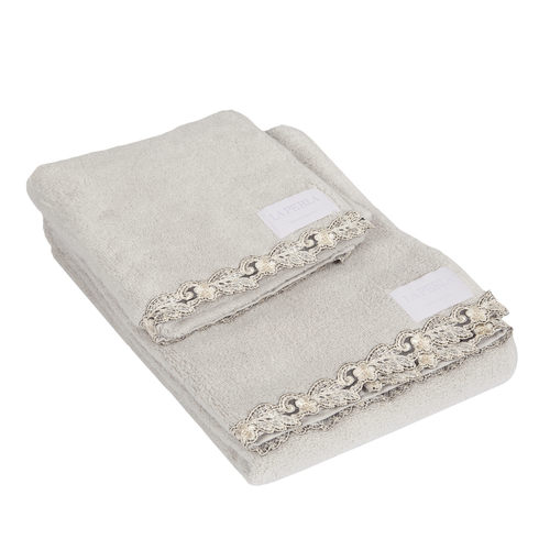 מגבת כותנה יוקרתית אפורה bath towel