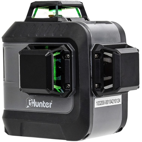 פלס לייזר ירוק היקפי 3 קווים כולל שלט  Hunter 103200-001