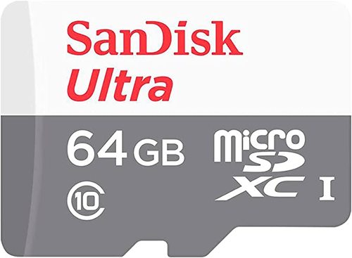 כרטיס זיכרון 64GB SanDisk Ultra microSDXC